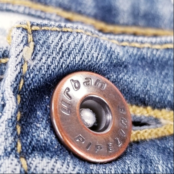 Urban Pipeline Distressed Blue Jeans Size 31x31 - Picture 6 of 8